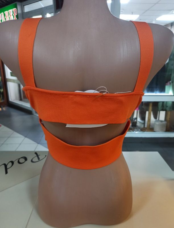 Топ жіночий трикотажний 42-44 (S) Помаранчевий (арт.8928)