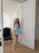 Сукня жіноча лляна з відкритою спинкою в корсетному стилі на шнурівці блакитний 44-46 (M) (0446SH)