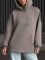 Худі жіноче Oversize, графітовий, one size, трьохнитка на флісі (не кошлатиться), арт. 022GB